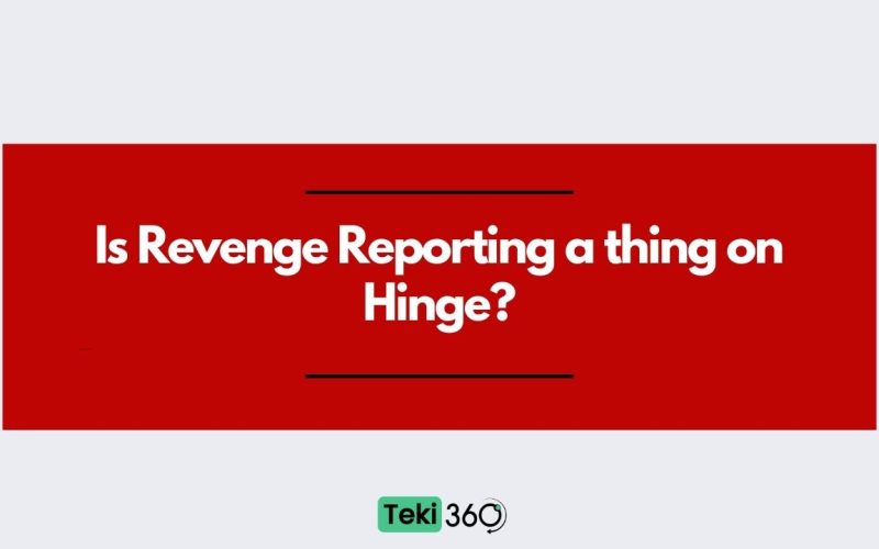 Is Revenge Reporting a thing on Hinge?