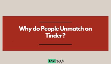 Why do People Unmatch on Tinder?